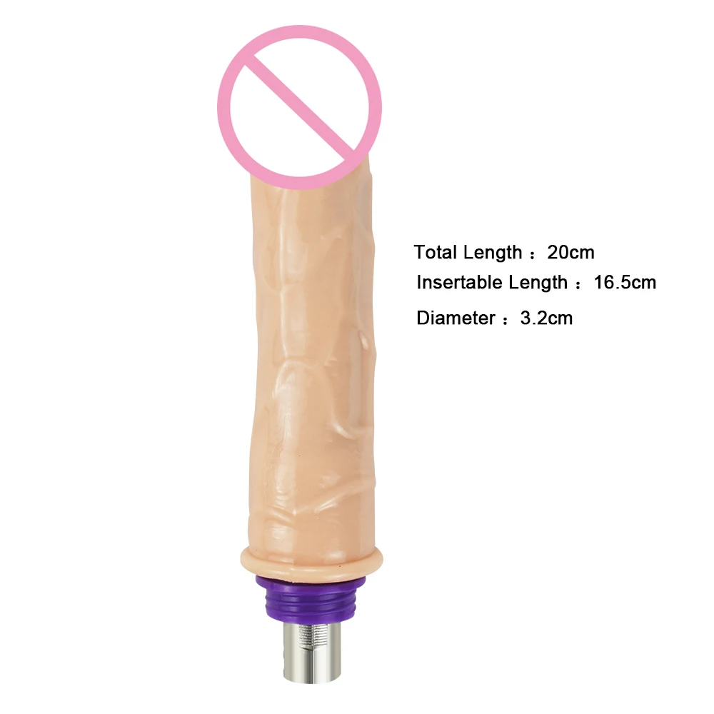 iKenmu Well Made Dildo Attachments Sex Machine Attachments Silicone Dildo for 3XLR Connector Sex Machine Accessories Dildo