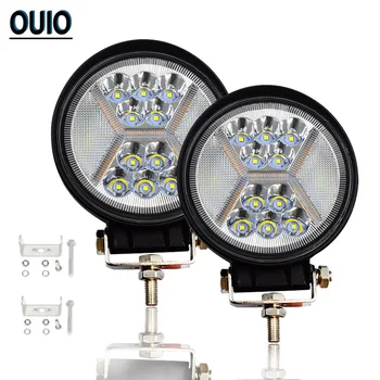 

Led Work Light 117W Light Bar 12V 24V Car Spotlight 4Inch Led Strobe Light for Tractor Boat SUV ATV Truck Light Waterproof Beam