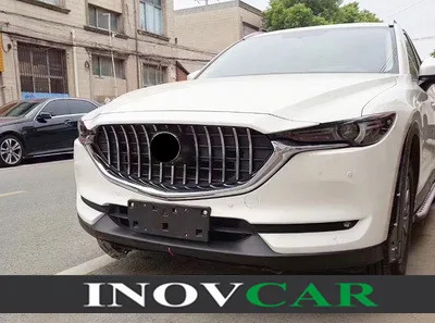 Одна пара глянцевая черная GT Алмазная стильная глянцевая черная Решетка переднего бампера для Мазда CX-8 сотовая сетка для гриля