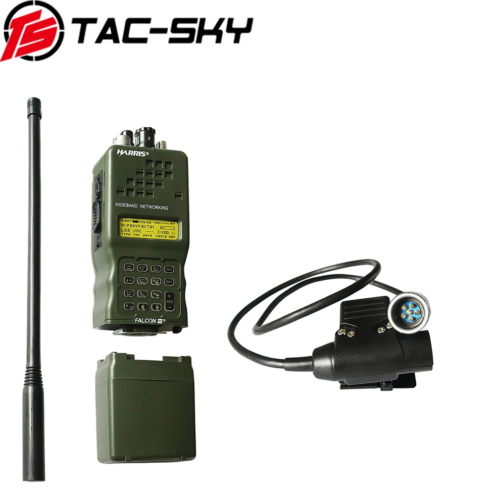 TAC-SKY walkie-talkie accessories PTT6pin U94 PTT+ Harris AN/PRC152 152A military radio walkie-talkie model Harris virtual case