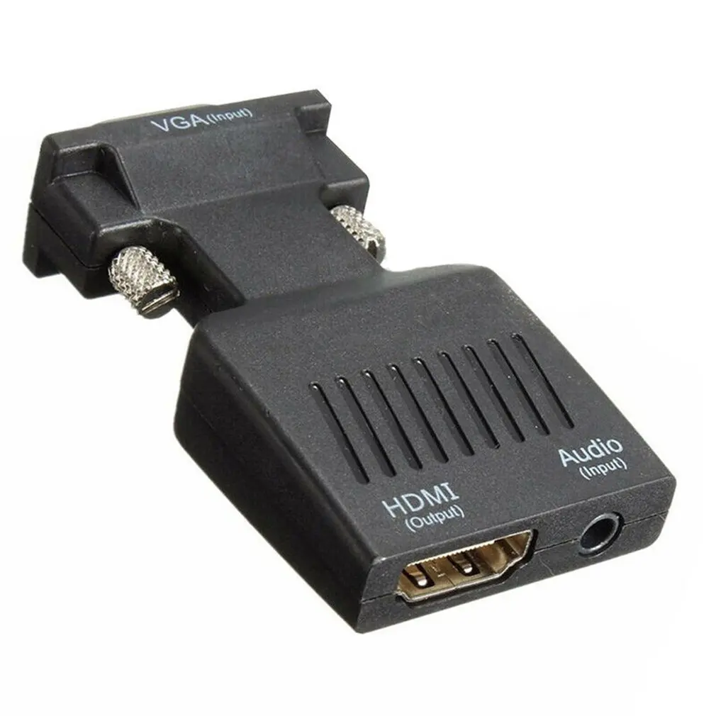 VGA к HDMI адаптер с аудио мужской женскому конвертер ноутбук телевизору для ПК
