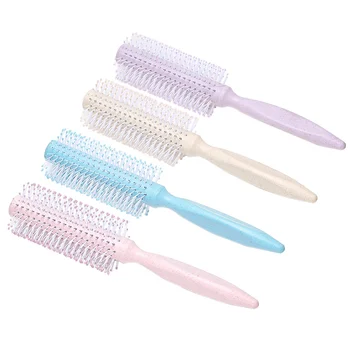 

Rolling Comb Wheat Straw Hair Curling Comb Unisex Plastic Hair Styling Combs Light Compact Easy To Carry And Use Styling Tools