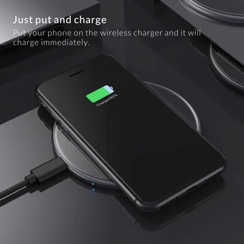 

15W Qi Wireless Charger for iPhone 11 Induction Fast Wireless Charging Pad for Samsung Huawei