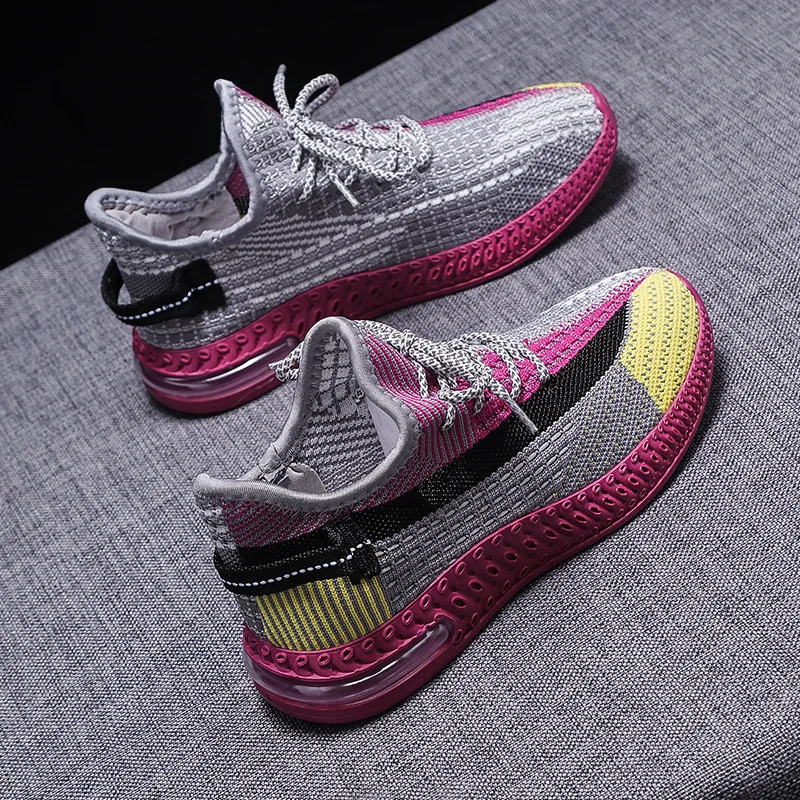 Womens Shoes Spring Casual Mesh Solid Elastic-Fabric Wild New