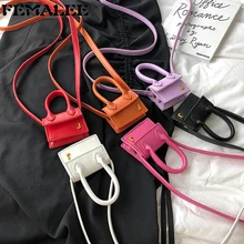 Mini bolso bandolera Color caramelo para mujer, bandolera de hombro a la moda Desinger 2019, bolsos y bolsos de mano con llaves para mujer