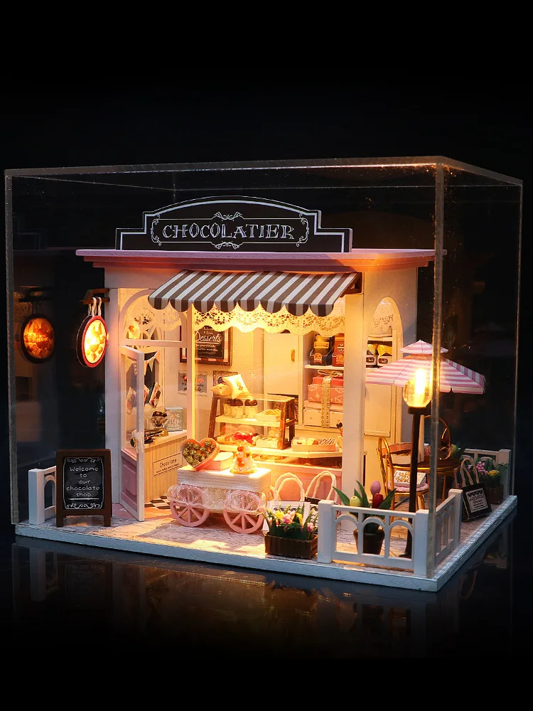 

[] C007 Cocoa Ideas Hoomeda-diy DIY Small House Hand-made Architecture Model