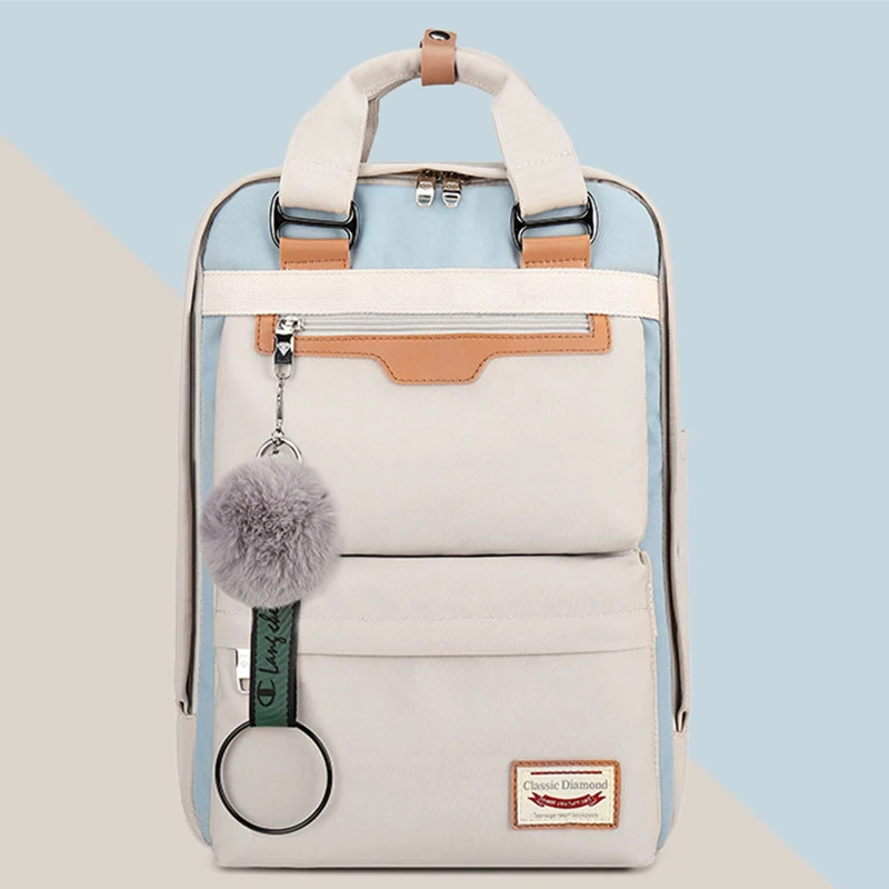 Модный рюкзак с системой анти-вор, путешествий и отдыха, Водонепроницаемый рюкзак Для женщин большой Ёмкость рюкзак для ноутбука, студенческий Студенческая школьная сумка для девочек - Цвет: Серый