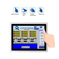 Tablette PC industrielle intégrée avec écran tactile capacitif, wi fi sans fil, 10/12/15 pouces, 17/19/21 pouces 