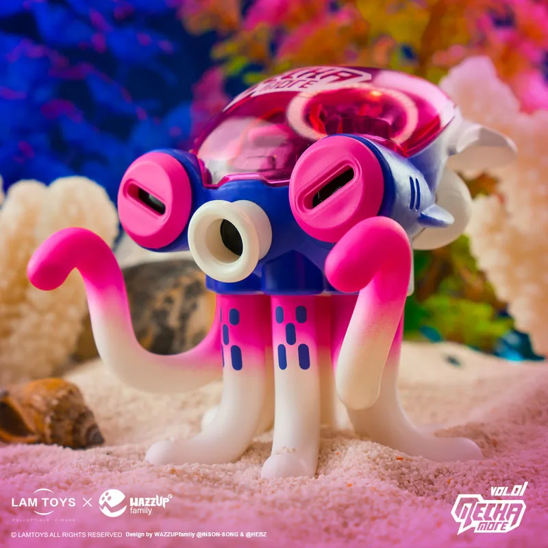 Глухая коробка подлинные LAMTOYS WAZZUPfamily Moer полумеханическая кукла Осьминог ручной
