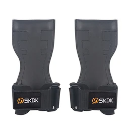 Enhanced Weight Lifting Grip Pads for Fitness and Bodybuilding (Black)