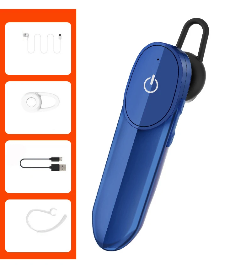 BGreen Бизнес сотовый телефон Bluetooth 5,0 наушники мобильный телефон водонепроницаемый Bluetooth гарнитура сиденье доказательство наушники - Цвет: Blue