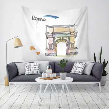 

Art Background Cloth Tapestry Can Custom Pattern Diy Poster Fashion Living Room Home Decoration Arc De Triomphe Tapestry B0565