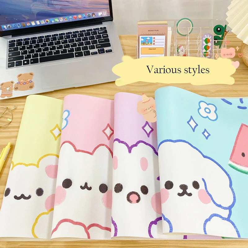 かわいい大漫画のパターンゲーミングマウスパッドコンピュータゲーマーキーボードマウスマットデスクライティングパッドpcデスクパッド59x30cm Desk Pads Blotters Aliexpress