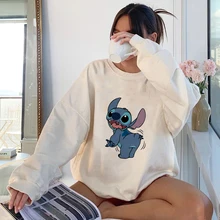 

Lilo and Stitch Disney Oversized Women Clothing Y2K Hoodie Female Cartoon Cute 90S Harajuku Pullover Long Sleeve Free Shipping