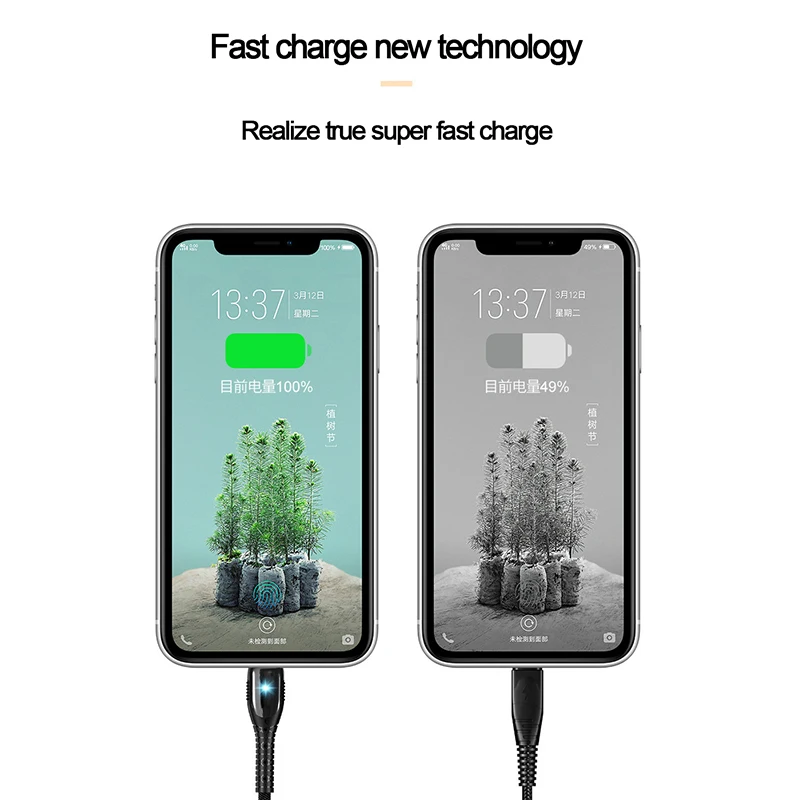 Кабель для зарядного устройства USB для iPhone 6 7 8 Plus X XR XS Max 11 Pro 5 iPad 120 см металлический плетеный провод для мобильного телефона 3A Быстрая зарядка