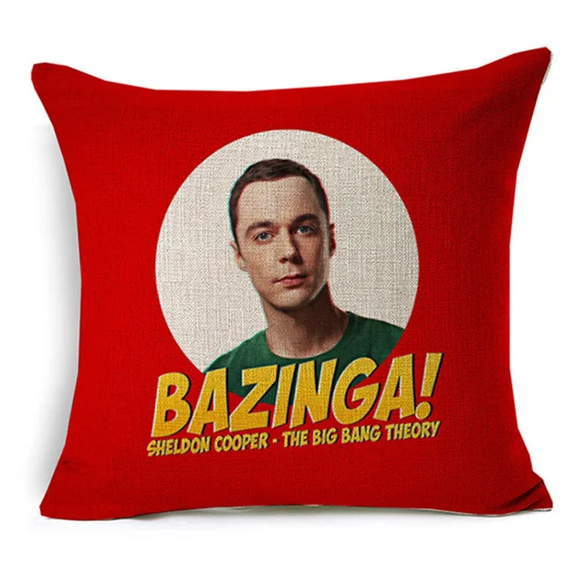 The Big Bang Theory принтованный чехол для подушки для дома, спальни, отеля, кровати, автокресла, украшение, мягкий Чехол на подушку и удобный 45x45 см - Цвет: H12