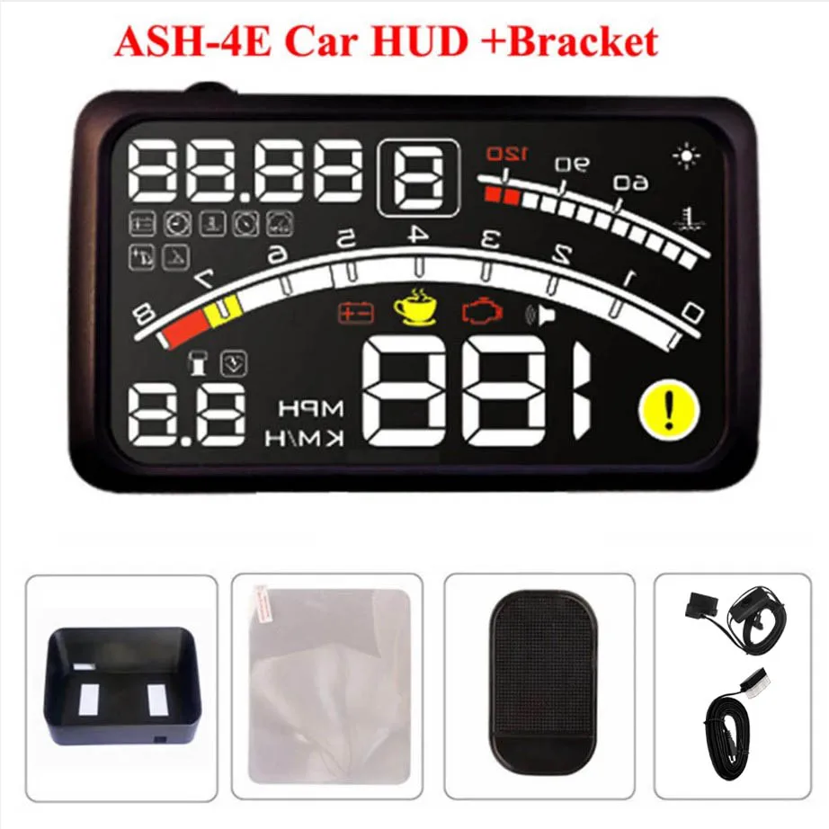 Автомобильный дисплей OBD2 II EUOBD на лобовое стекло система Предупреждение о