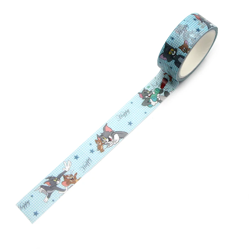 PC308 Кот милый мультфильм васи ленты Скрапбукинг DIY деко креативные Kawaii маскирующие ленты
