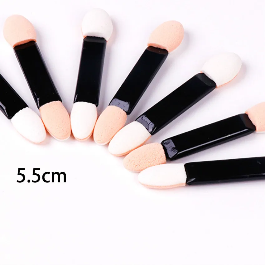

1 Pcs 5.5 Cm Double-sided Nail Glitter Powder Brush Dust Applicator Spons Manicure Nail Art Tool Set Eye Shadow Stick