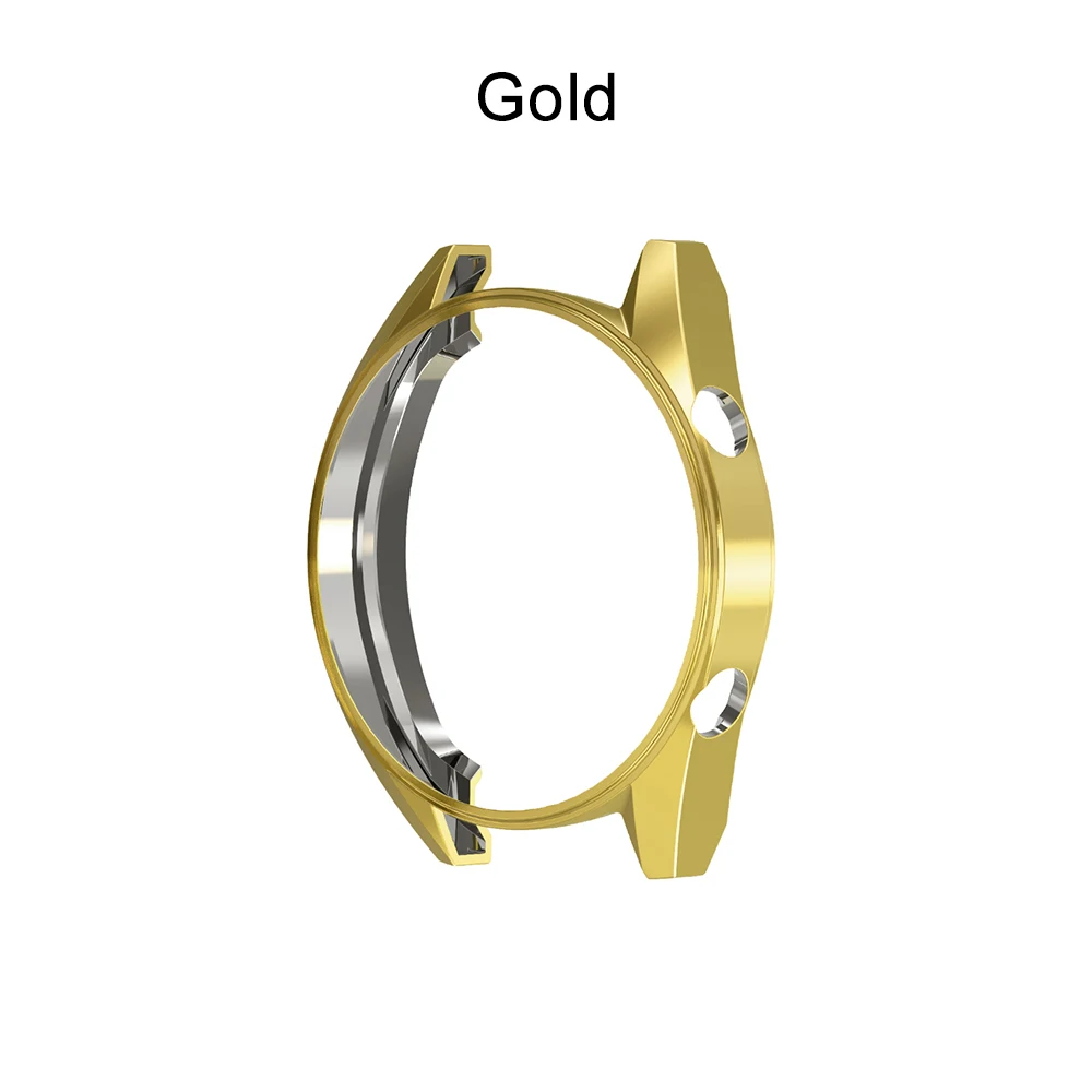 Gold Термополиуретановый тонкий защитный чехол для смарт-часов huawei Watch GT чехол с защитой от царапин, аксессуары для смарт-часов 42 мм/46 мм - Цвет: Gold