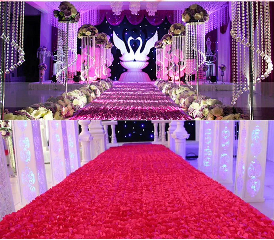  1.5*1M Wedding Three-dimensional Rose Fabric 3D Flower Sign-in Table Cloth Stage Carpet Background 