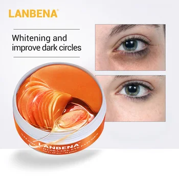 

LANBENA Eye Mask Collagen VC Gel Eye Patch Anti Aging Repaire Wrinkle Lighten Eye Skin Remover Dark Eye Circle Eye Care 60PCS