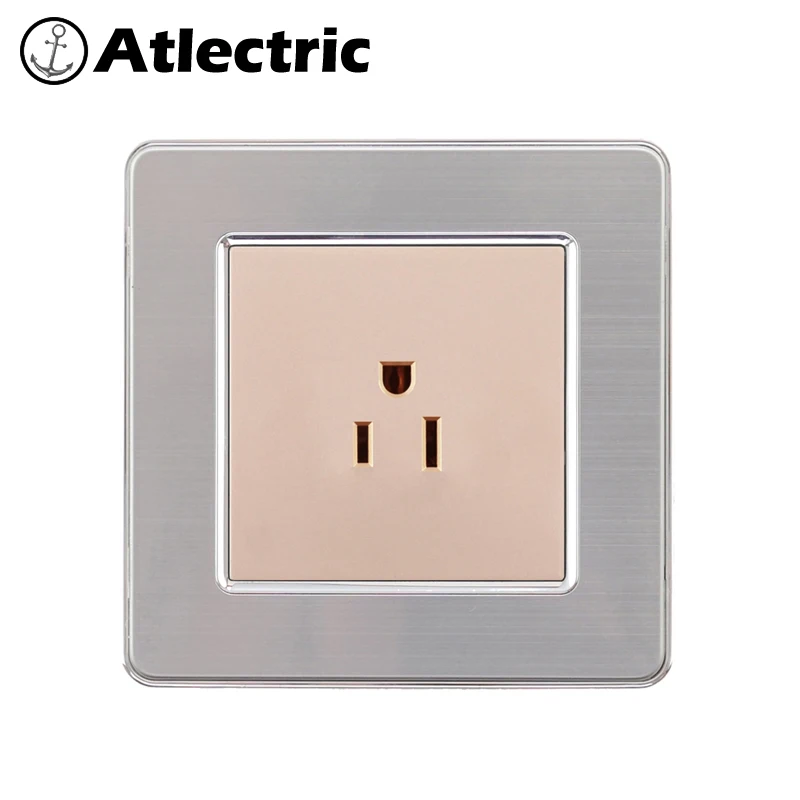 Atlectric мкА JP Америка Япония стандартная розетка из нержавеющей стали панель вилка