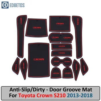 

Door Groove Mat For Toyota Crown 2013 2014 2015 2016 2017 2018 S210 210 XIV 14th Gen Anti-Slip Mat Gate Slot Coaster Anti-Dirty