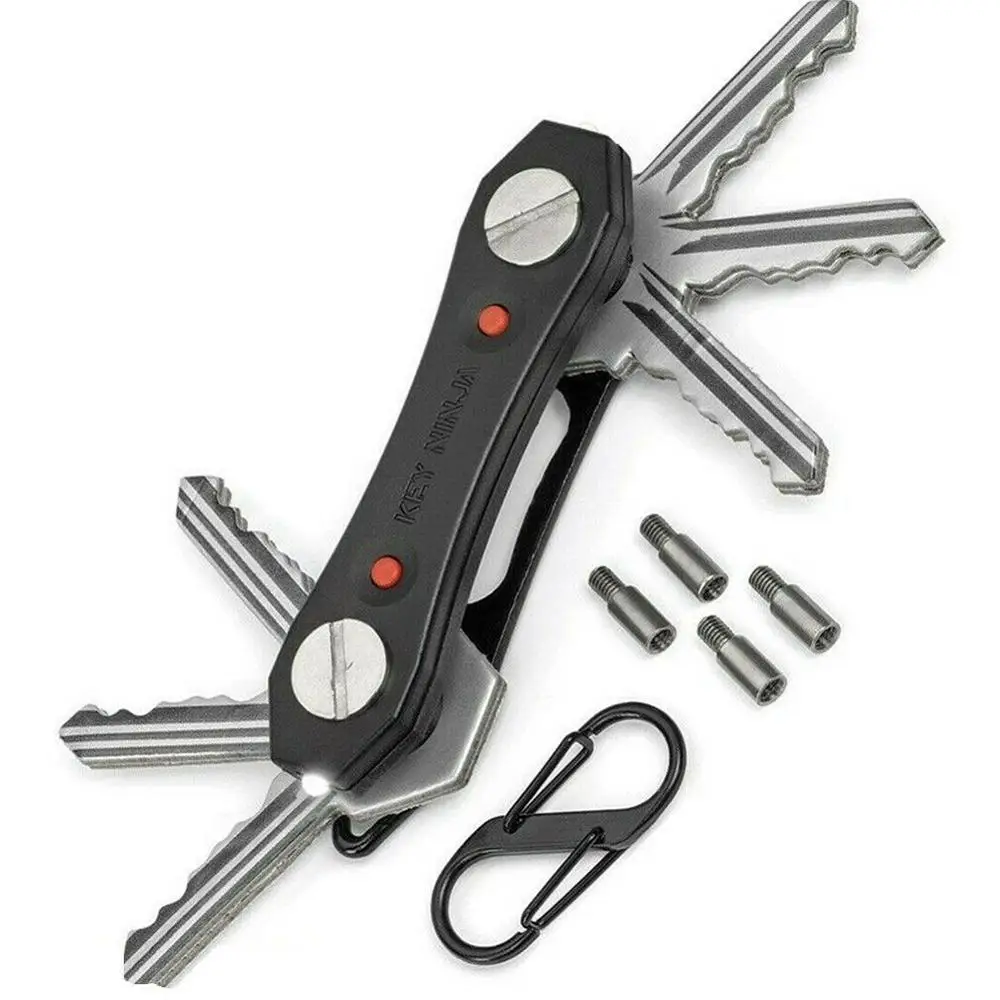 Smart Key Holder Compact Key Chain Organizer With LED Lights Bottle Opener 40JP14