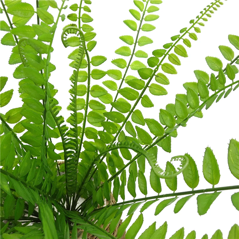 15 вилок 53 см искусственное растение персидский лист цветок трава Настоящее Сенсорное Моделирование поддельные листья папоротника для украшения дома сада