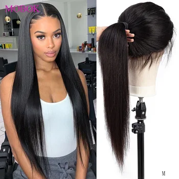 

Mobok 360 Lace Wig Remy Straight Lace Front Human Hair Wigs 150% Malaysian Hair Wig Pre Plucked Human Hair Lace Front Wig