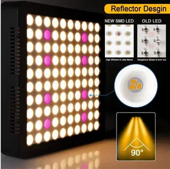 

2000W 300LED Grow Light Sunlike IR UV Full spectrum Hydroponics Growth Lamp Indoor Greenouse Seeding Flower Bloom Plant Light