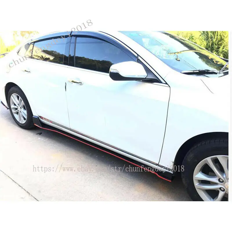 Модификация автомобиля автомобильные аксессуары 2 шт. боковые юбки спойлер бодикит праймер подходит для Chevrolet Malibu XL