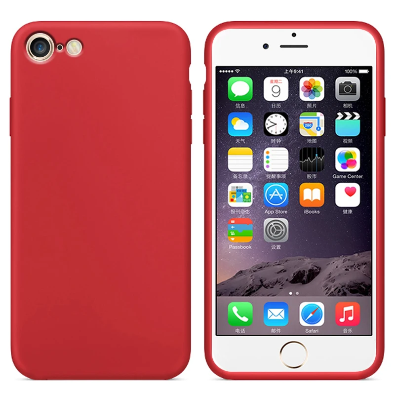 Luxury Liquid Silicone Case For iPhone 6 plus 6S 6s Cell Phone Soft Back Cover | Мобильные телефоны и аксессуары