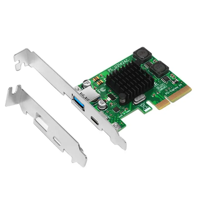 Материнская плата для настольного ПК PCI E к usb 3.1 Type c с двумя портами расширения pcie
