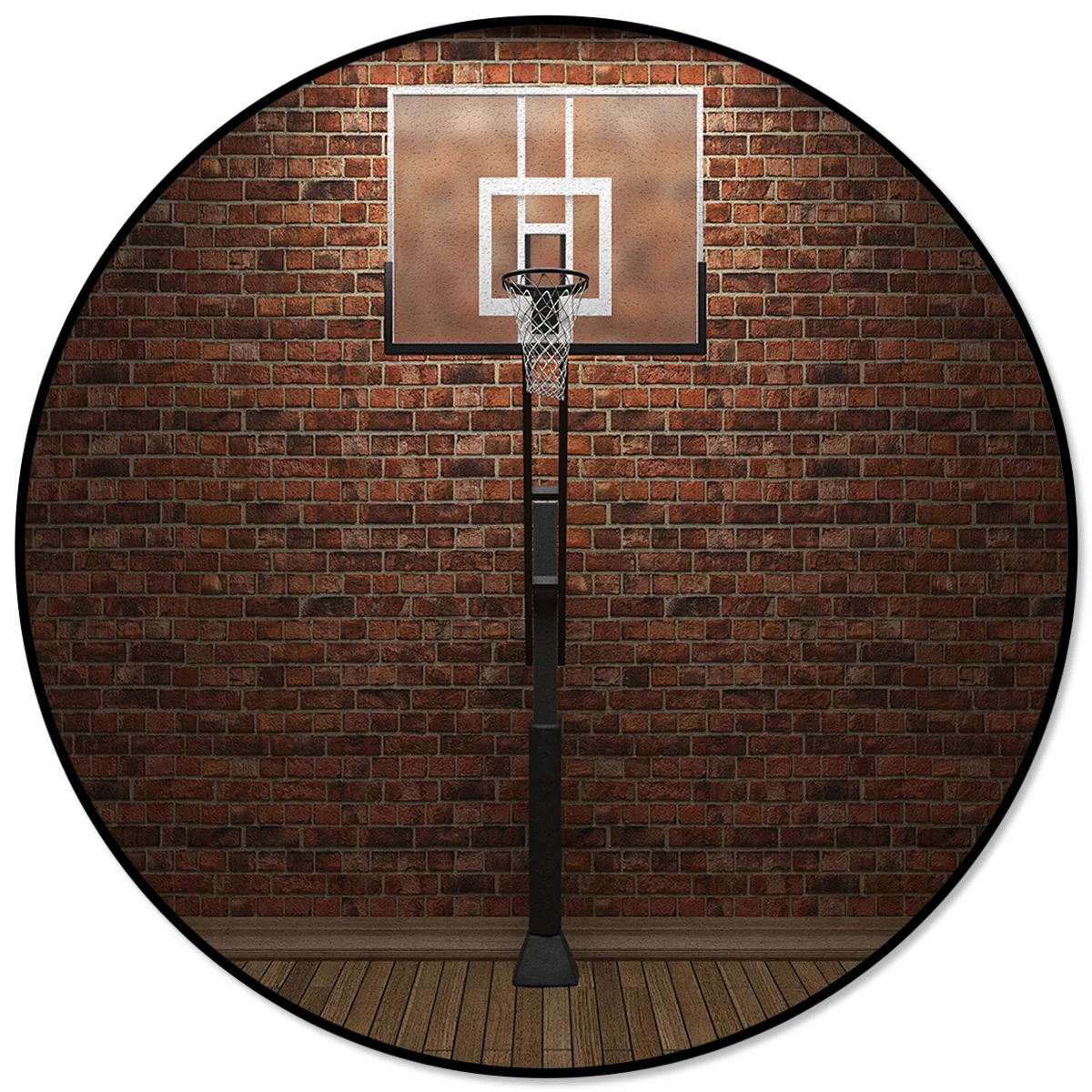 Баскетбол стрельба рамки кирпичная стена фон круглый ковер компьютерное кресло коврик для гостиной коврик Детская спальня коврики