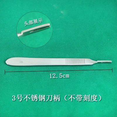 Stainless Steel Knife Handle Blade Holder,Titanium Surgical Knife Handle Cosmetic Surgery Tool Handle Stainless Steel Knife Handle Blade Holder,Titanium Surgical Knife Handle Cosmetic Surgery Tool Handle