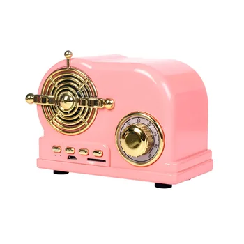 

New Retro Bluetooth Speaker Wireless Vintage Portable Speakers Support TF Card FM Radio For Phones Speakers Computers