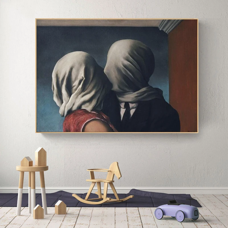 Lover холст художественный плакат Rene Magritte настенные картины художественные плакаты и принты сюрреализма для