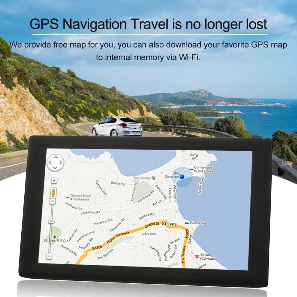 9 дюймов HD емкостный сенсорный экран портативный gps навигатор Аудио Видео плеер FM Bluetooth AVIN Navitel Южная Америка карта 256 МБ+ 8 г QQ