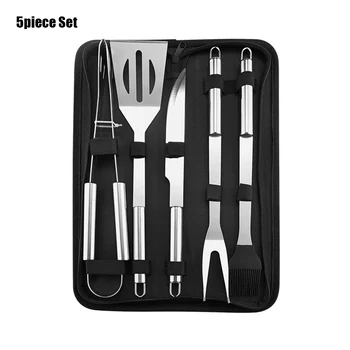 

Stainless Steel BBQ Barbecue Tools Set Kit Grill Cookware Utensils with Storage Case HKS99