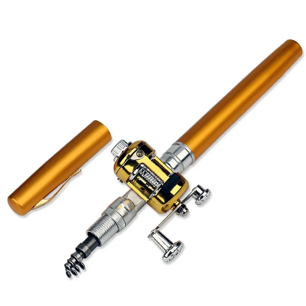 

Mini Portable Pen Type Fishing Rod Telescopic Fishing Pole Pocket Size Rod Outdoor Fishing Tackle Accessories