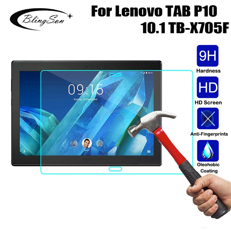 Vidrio Templado 9H para Lenovo Tab P10 TB-X705F TB-X705L, Protector de pantalla de tableta de 10,1 pulgadas, cubierta frontal, película vidrio protectora