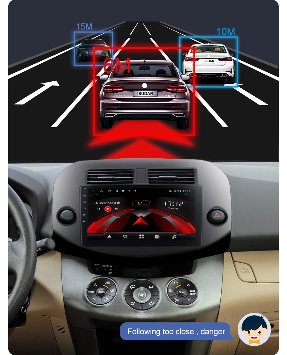 Discount Isudar H53 4G Android 1 Din Auto Radio For Toyota/RAV4 2007-2011 Car Multimedia 8 Core RAM 4GB ROM 64GB GPS DVR Camera IPS DSP 5