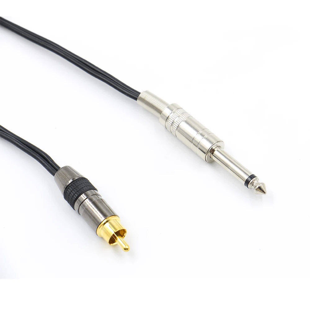 Сумасшедшая Татуировка 6 футов RCA силиконовый шнур черный резиновый для