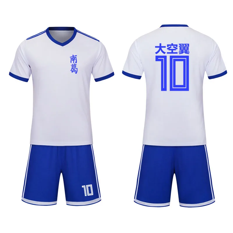 ghost halloween costume Custom name Captain Tsubasa Jersey Football Suit Uniform Quick dry fabric Kid Adult size Cosplay Costume T-shirt+Shorts weird halloween costumes Cosplay Costumes