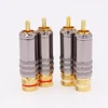 8pieces 24k Gold Plated RCA Plug Gold Male Connector HIFI rca plug solder Audio rca plug wbt stype ► Photo 2/6