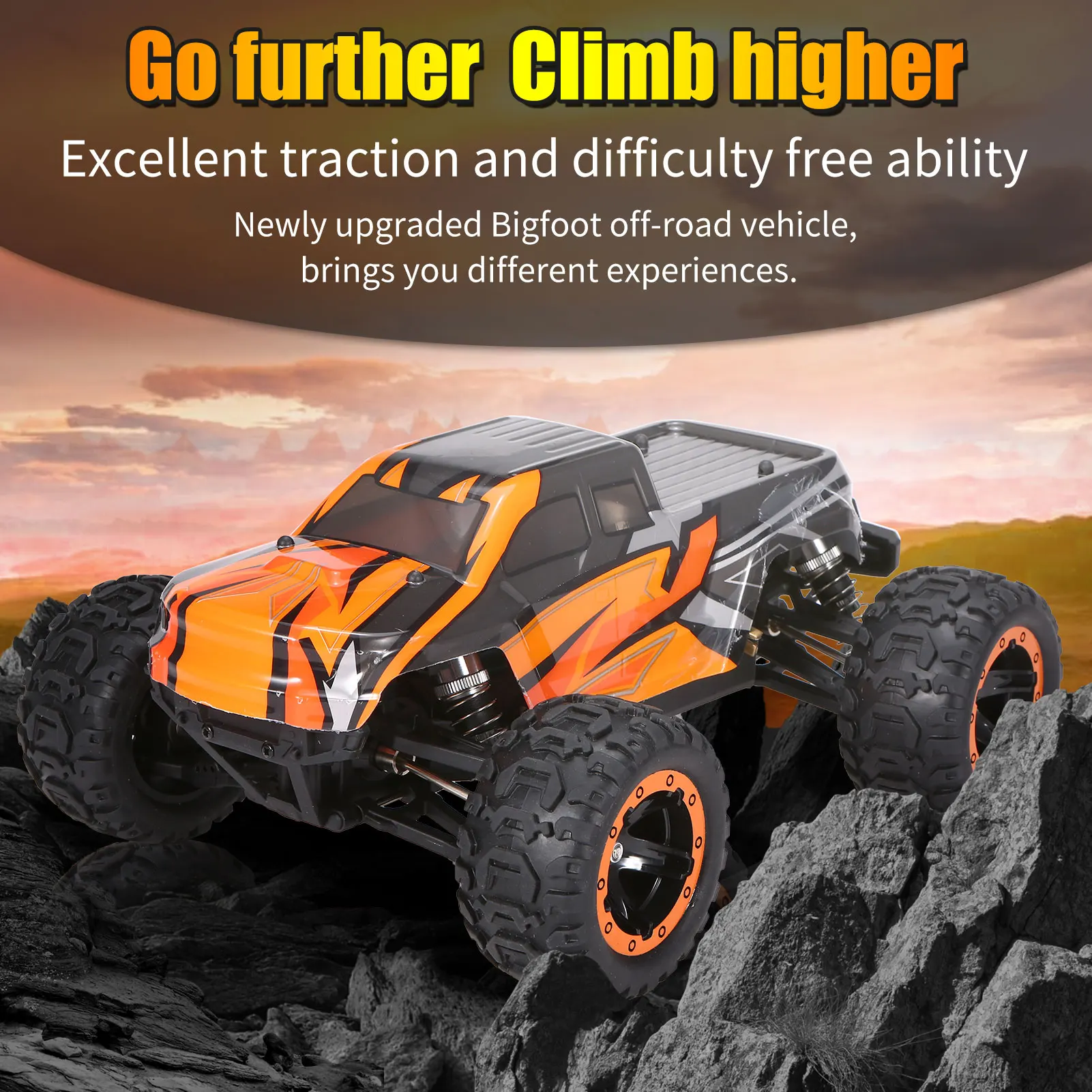 remote control stunt car 16889A-Pro 1:16 RC Car 4WD Big Foot RC Car 45 Km/h High Speed 2840 Brushless Motor 4X4 Waterproof Off-Road Truck Toys For Adult remote control cars & trucks