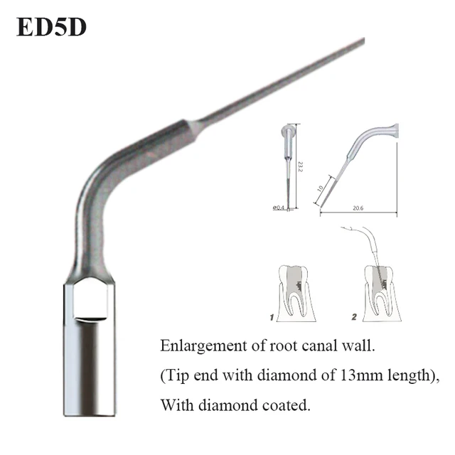 Dental Ultrasonic Scaler Tip Scaling Periodontics Endodontics Dentists Multifunction Endo Perio Scaling Tips Dental Instrument ED5D