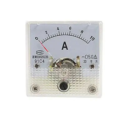 

91L4 Square Panel Mounting DC 10A Current Meter Ammeter